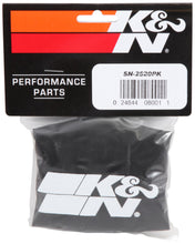 Load image into Gallery viewer, K&amp;N Snowcharger Air FIlter Wrap Round Tapered Black - 3.75in Base ID x 3in Top ID x 5in H
