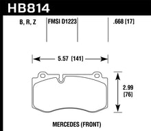 Load image into Gallery viewer, Hawk 07-14 Mercedes-Benz CL550/CL600 Performance Ceramic Street Front Brake Pads
