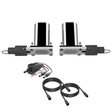 Load image into Gallery viewer, QTP Bolt-On QTEC Dual Low Profile Oval Electric Cutout Valves - Pair
