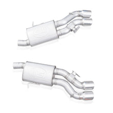 Load image into Gallery viewer, Stainless Works 2016-18 Cadillac CTS-V Sedan Axleback System Dual-Mode Turbo Mufflers 4in Tips
