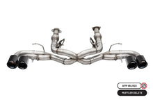 Load image into Gallery viewer, Corsa 20-23 Chevrolet Corvette C8 RWD 3in Track Cat-Back Delete Exhaust w/4.5in CF Black PVD Tips
