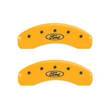 Load image into Gallery viewer, MGP 4 Caliper Covers Engraved Front &amp; Rear MGP Black finish silver ch
