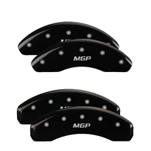 Load image into Gallery viewer, MGP 4 Caliper Covers Engraved Front &amp; Rear MGP Black Finish Silver Char 2019 Toyota CH-R
