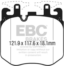 Load image into Gallery viewer, EBC 2017+ BMW (Alpina) B7 xDrive 4.4L Twin Turbo Yellowstuff Front Brake Pads
