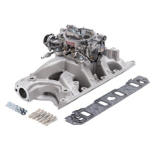 Load image into Gallery viewer, Edelbrock Manifold And Carb Kit Performer RPM Air-Gap Small Block Ford 351W Natural Finish
