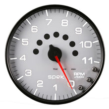 Load image into Gallery viewer, Autometer Spek-Pro Gauge Tachometer 5in 11K Rpm W/Shift Light &amp; Peak Mem White/Black
