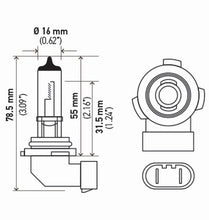Load image into Gallery viewer, Hella Bulb H10/9145 12V 45W Py20D T4 (2)
