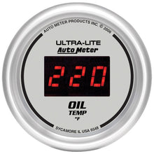 Load image into Gallery viewer, Autometer Ultra-Lite 52MM 0-340 Deg F Digital Oil Temperature
