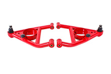 Load image into Gallery viewer, BMR 67-69 F-Body A-arms Lower, DOM Non-adjustable Polyurethane Bushings Front Bump Stops Red
