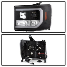 Load image into Gallery viewer, Spyder GMC Sierra 1500/2500/3500 07-13 V2 Projector Headlights- Black PRO-YD-GS07V2-LBDRL-BK
