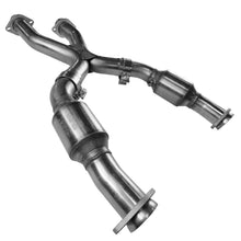 Load image into Gallery viewer, Kooks 99-04 Ford Mustang GT / Cobra 3in In x 2 1/2in OEM Out GREEN Cat SS X Pipe Kooks HDR Req
