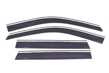 Load image into Gallery viewer, AVS 11-18 Jeep Grand Cherokee Ventvisor Low Profile Deflectors 4pc - Smoke w/Chrome Trim
