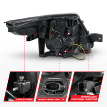Load image into Gallery viewer, ANZO 11-15 Ford Explorer (w/Factory Halogen HL Only) Projector Headlights w/Light Bar Black Housing
