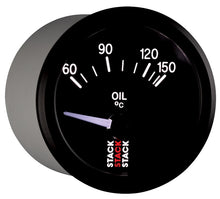 Load image into Gallery viewer, Autometer Stack 52mm 60-150 Deg C M10 Male Electric Oil Temp Gauge - Black
