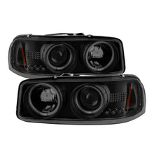 Load image into Gallery viewer, Spyder GMC Sierra 1500/2500 99-06 Projector Headlights CCFL Halo LED Blk Smke PRO-YD-CDE00-CCFL-BSM
