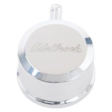 Load image into Gallery viewer, Edelbrock PCV for Valve Cover Aluminum Round Push In w/ 90-Degree Port Breather Look w/ Etched Logo
