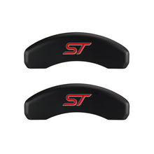 Load image into Gallery viewer, MGP 4 Caliper Covers Engraved Front &amp; Rear No bolts/ST Red finish silver ch
