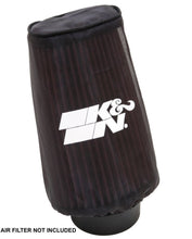 Load image into Gallery viewer, K&amp;N Filter Wrap Drycharger Oval Tapered Black - 3.25in Base I/S Width x 2.5in Top I/S Width x 7in H
