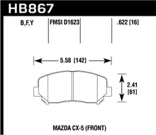 Load image into Gallery viewer, Hawk 13-16 Mazda CX-5 HPS 5.0 Front Brake Pads
