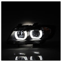 Load image into Gallery viewer, Spyder BMW E90 3-Series 06-08 4DR V2 Headlights - HID Only - Black PRO-YD-BMWE9005V2-HID-DRL-BK
