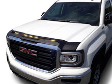 Load image into Gallery viewer, AVS 2014-2018 GMC Sierra 1500 Aeroskin Low Profile Hood Shield w/ Lights - Black
