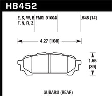 Load image into Gallery viewer, Hawk 05-06 Saab 9-2X / 06-07 Subaru Impreza 2.5i / 04-05 Impreza WRX Blue 9012 Race Rear Brake Pads
