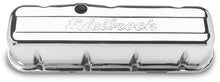 Load image into Gallery viewer, Edelbrock Valve Cover Signature Series Chevrolet 1965 and Later 396-502 V8 Chrome
