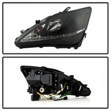 Load image into Gallery viewer, Spyder Lexus IS 250/350 2006-2010 Projector Headlights DRL Black Smoke PRO-YD-LIS06-DRL-BSM
