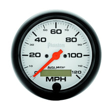 Load image into Gallery viewer, Autometer Phantom 3-3/8in 120MPH Speedometer Electric Program w/ LCD Odometer
