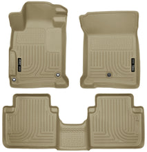 Load image into Gallery viewer, Husky Liners 2013 Honda Accord WeatherBeater Tan Front &amp; 2nd Seat Floor Liners (4-Door Sedan Only)
