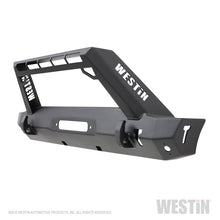 Load image into Gallery viewer, Westin 07-18 Jeep Wrangler JK WJ2 Stubby Front Bumper w/LED Lt Bar Mnt - Tex. Blk
