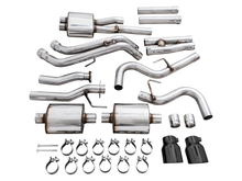 Load image into Gallery viewer, AWE 16-22 Toyota Tacoma 0FG Catback Exhaust w/ BashGuard - Dual Diamond Black Tips
