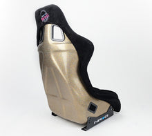 Load image into Gallery viewer, NRG FRP Bucket Seat ULTRA Edition - Large (Black Alcantara/Gold Glitter Back)
