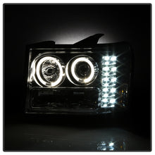 Load image into Gallery viewer, Spyder GMC Sierra 1500/2500/3500 07-13 Projector Headlights LED Halo- LED Chrome PRO-YD-GS07-HL-C
