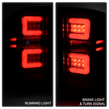 Load image into Gallery viewer, Spyder 14-18 Chevy 1500 / 15-19 GMC 3500 Dually / Bar LED Tail Lights Blk Smke ALT-YD-CS14-LBLED-BSM

