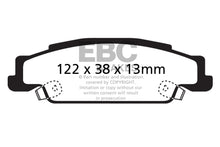 Load image into Gallery viewer, EBC 05-08 Pontiac Grand Prix 5.3 Redstuff Rear Brake Pads

