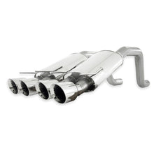 Load image into Gallery viewer, Stainless Works 2006-13 Corvette C6ZO6/ZR1 3in Axleback Chambered Mufflers Quad 4in Rolled Edge Tips
