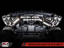 Load image into Gallery viewer, AWE Tuning 2020 Chevrolet Corvette (C8) Touring Edition Exhaust - Quad Chrome Silver Tips
