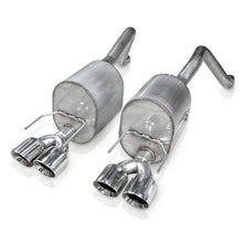 Load image into Gallery viewer, Stainless Works 2009-13 C6 Corvette Axleback 2-1/2in Dual Chambered Turbo Mufflers Quad 4in Tips
