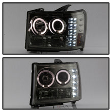 Load image into Gallery viewer, Spyder GMC Sierra 1500/2500/3500 07-13 Projector Headlights LED Halo- LED Smoke PRO-YD-GS07-HL-SM
