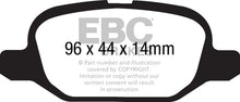 Load image into Gallery viewer, EBC 11+ Fiat 500 1.4 (ATE Calipers) Yellowstuff Rear Brake Pads
