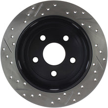 Load image into Gallery viewer, StopTech Power Slot 07-13 Jeep Wrangler Rear Left Drilled &amp; Slotted Rotor
