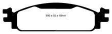 Load image into Gallery viewer, EBC 10 Ford Taurus 3.5 Redstuff Front Brake Pads
