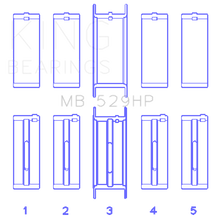 Load image into Gallery viewer, King Ford 302 5.0L Windsor (Size STDX) Main Bearing Set
