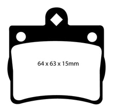 Load image into Gallery viewer, EBC 95-97 Mercedes-Benz C220 (W202) 2.2 (Single Pin Rear) Redstuff Rear Brake Pads
