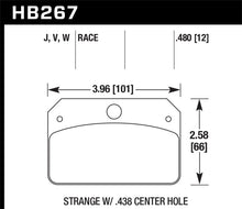 Load image into Gallery viewer, Hawk DTC-30 Brake Pads for Strange Caliper w/ 0.438in Center Hole
