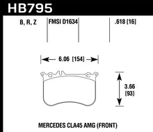 Load image into Gallery viewer, Hawk 14-17 Mercedes-Benz CLA 45 AMG Performance Ceramic Street Front Brake Pads

