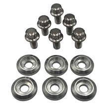 Load image into Gallery viewer, BLOX Racing New Fender Washers Kit M6 12pt - 6pc Large Diameter Silver
