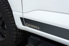 Load image into Gallery viewer, Putco 2021 Ford F-150 Super 6.5ft Short Box Ford Licensed Blk Platinum Rocker Panels (4.25in 12pc)
