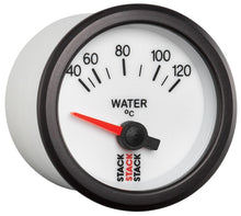 Load image into Gallery viewer, Autometer Stack 52mm 40-120 Deg C M10 Male Electric Water Temp Gauge - White

